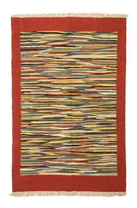 Çok Renkli Yeni Kök Boya El Dokuma Kilim - 122 cm x 182 cm