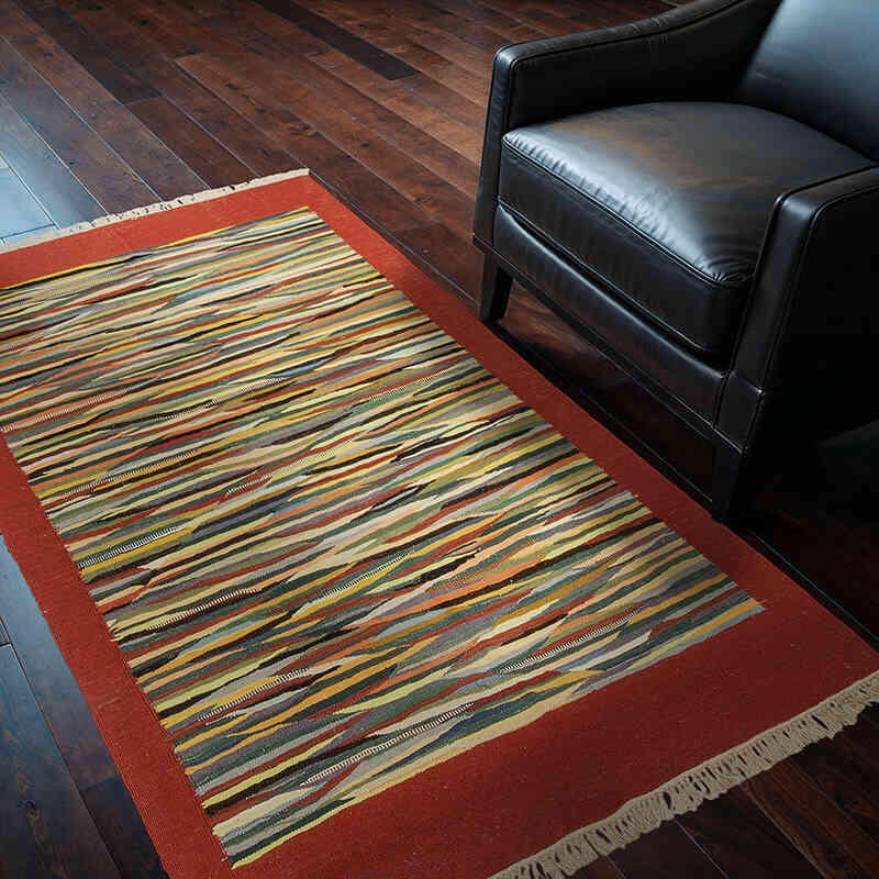 Multicolor New Handwoven Turkish Kilim Rug - 4'  x 6'  (48" x 72") - K0033231