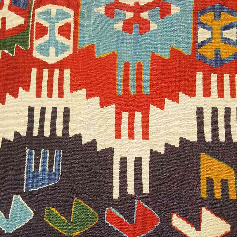 Çok Renkli Yeni El Dokuma Kilim - K0033236