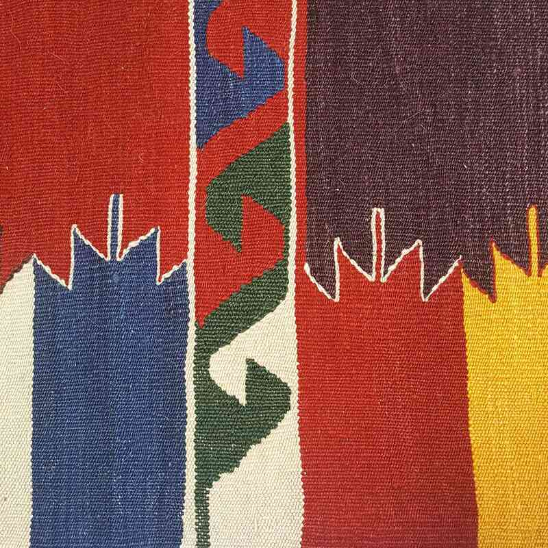 Çok Renkli Yeni Kök Boya El Dokuma Kilim - 125 cm x 197 cm - K0033237