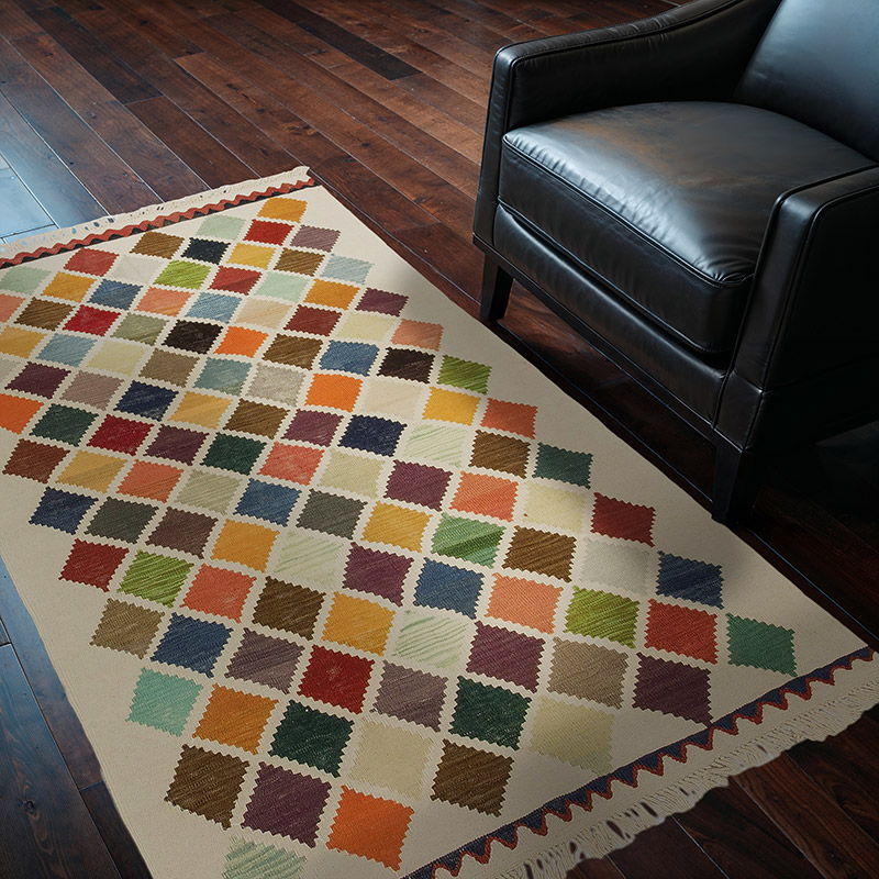 Multicolor New Handwoven Turkish Kilim Rug - K0033239
