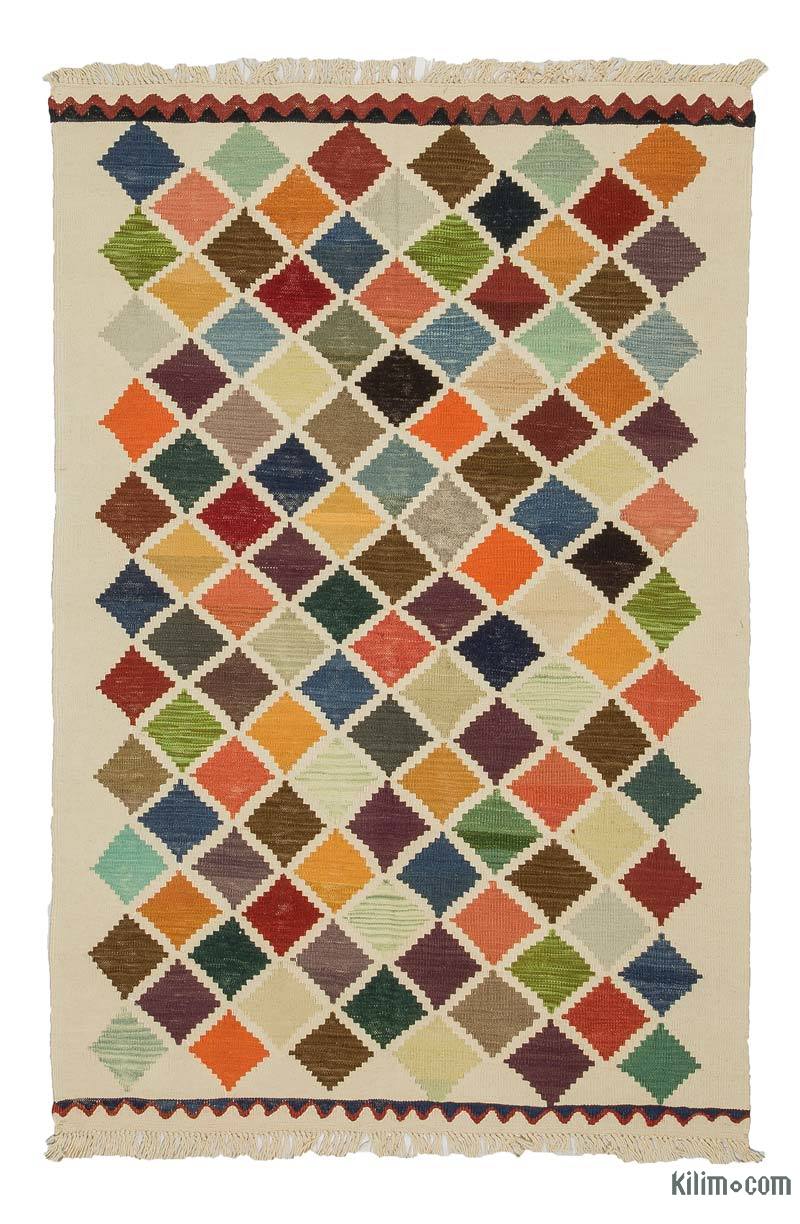 Multicolor New Handwoven Turkish Kilim Rug - K0033239