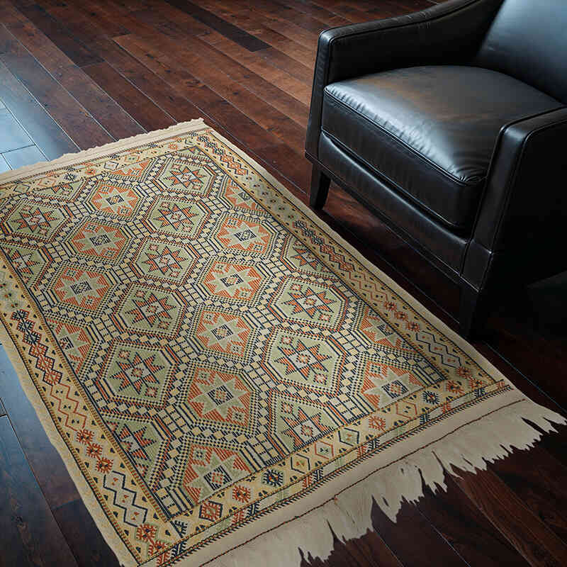 Beige Alfombra Konya Jijim Vintage - 128 cm x 168 cm - K0033322