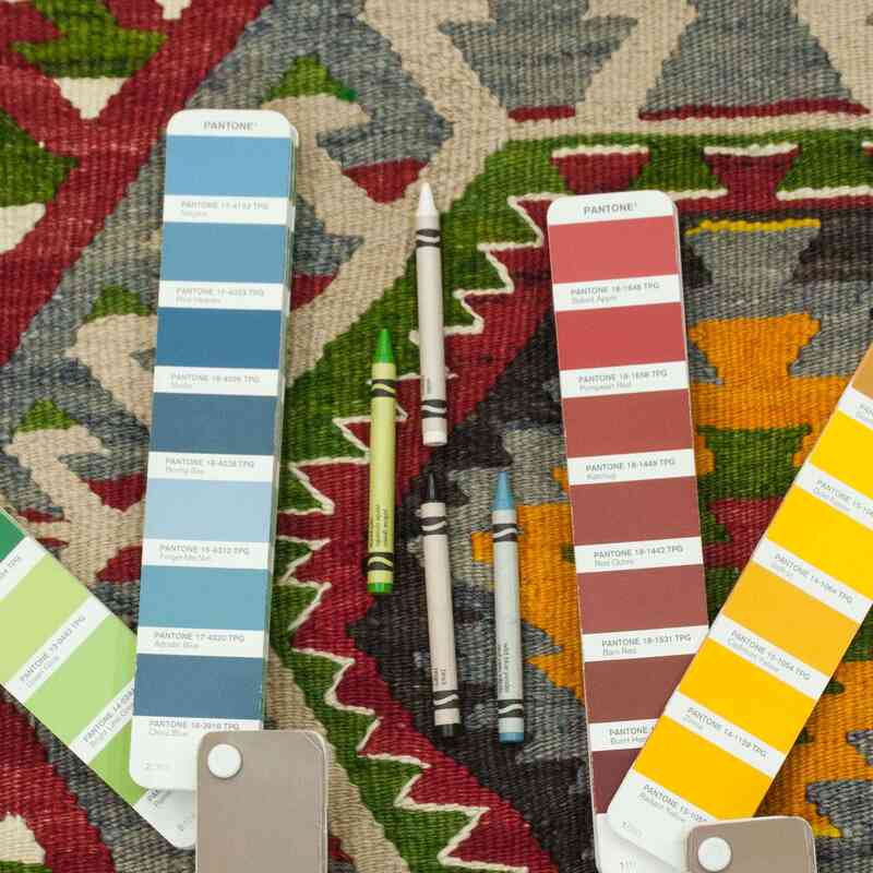 Çok Renkli Aydın Kilimi - 172 cm x 295 cm - K0033335