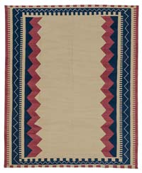 Beige New Turkish Kilim Rug