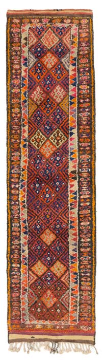 Alfombra Vintage de pasillo - 90 cm x 334 cm