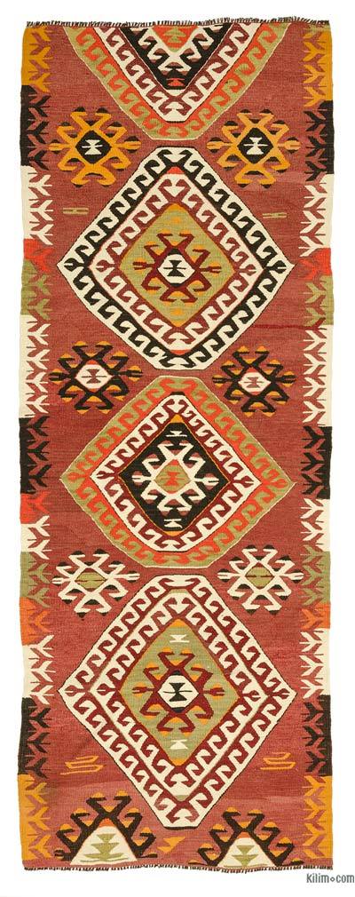 Turkish kilim Runner kilim vintage long runner handmade rug FREE SHIPPING. Size: 3x10 Feet 296x85 cm afghan kilim flat wave kilim