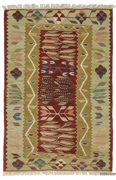 Çok Renkli Yeni Kök Boya El Dokuma Kilim - 115 cm x 180 cm