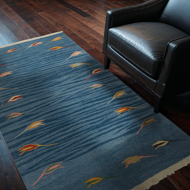 Lacivert Yeni El Dokuma Kilim - K0033778