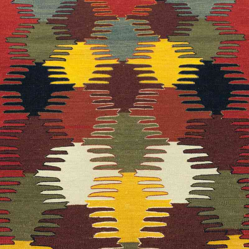 Çok Renkli Yeni Kök Boya El Dokuma Kilim - 126 cm x 186 cm - K0033780