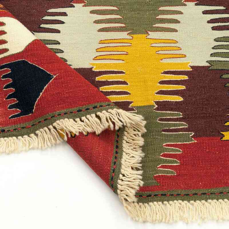 Çok Renkli Yeni Kök Boya El Dokuma Kilim - 126 cm x 186 cm - K0033780