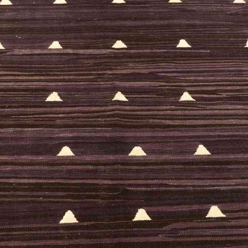 Purple New Handwoven Turkish Kilim Rug - K0033785