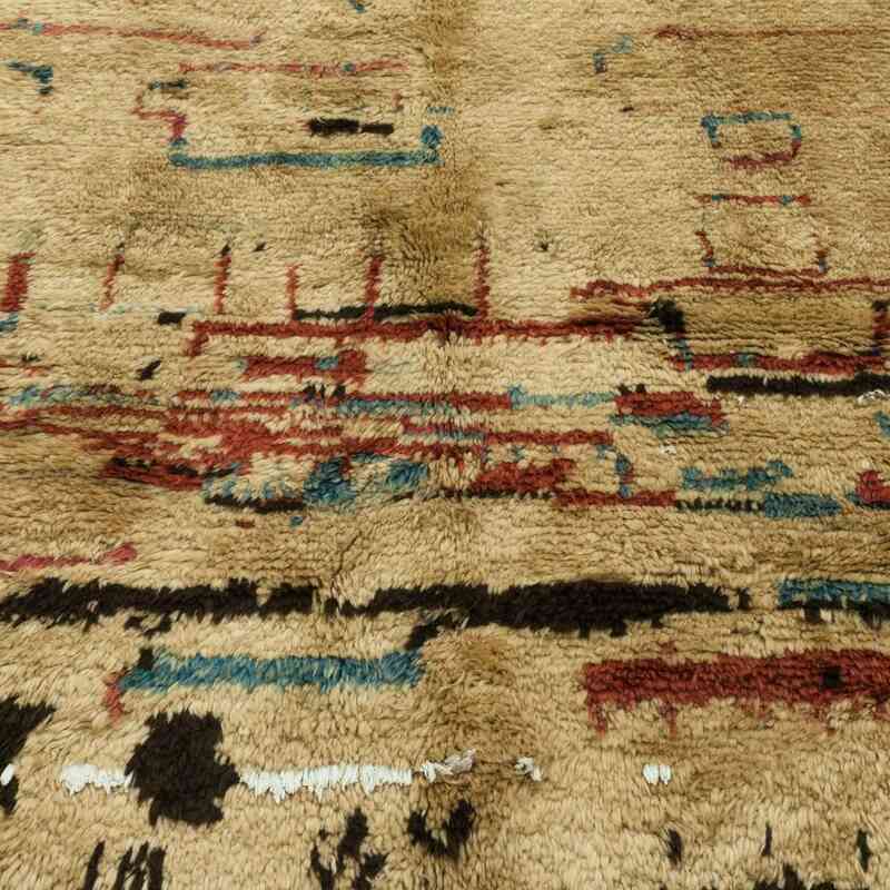 Beige Alfombra "Tulu" de estilo marroquí anudada a mano - 120 cm x 188 cm - K0033789