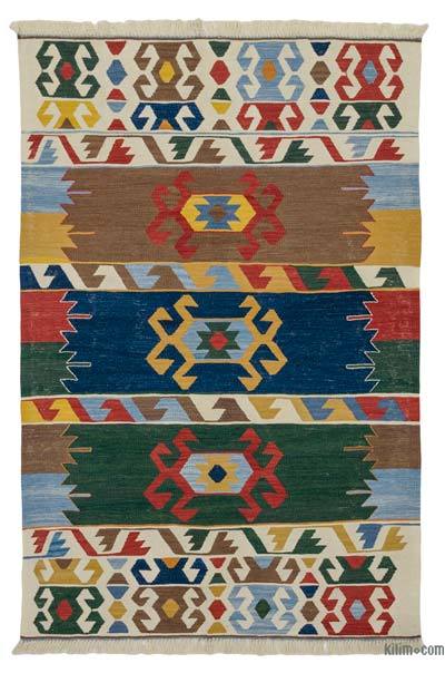 Multicolor New Handwoven Turkish Kilim Rug - 4'  x 5' 11" (48 in. x 71 in.)