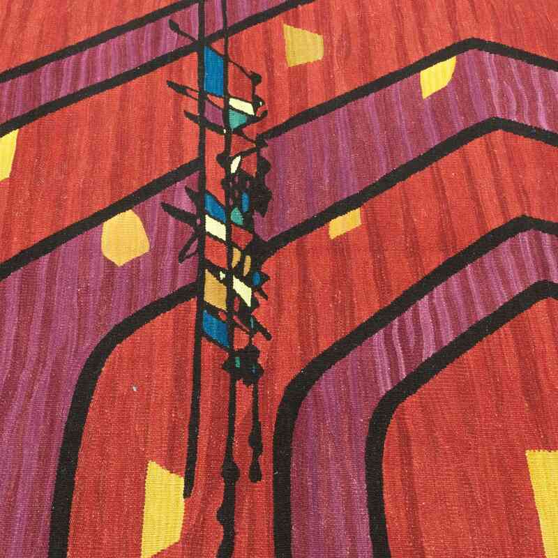 Kırmızı Yeni Kök Boya El Dokuma Kilim - 139 cm x 199 cm - K0033800