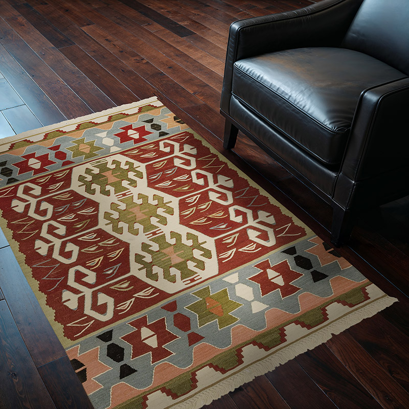 Multicolor New Handwoven Turkish Kilim Rug - K0033830