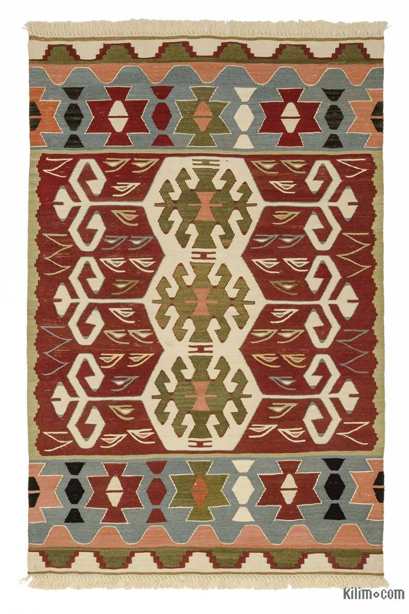 Multicolor New Handwoven Turkish Kilim Rug - K0033830