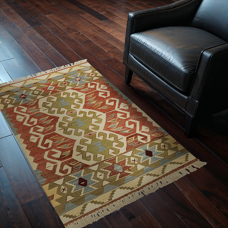 Çok Renkli Yeni El Dokuma Kilim - K0033836