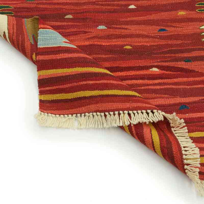 New Handwoven Turkish Kilim Rug - K0033842