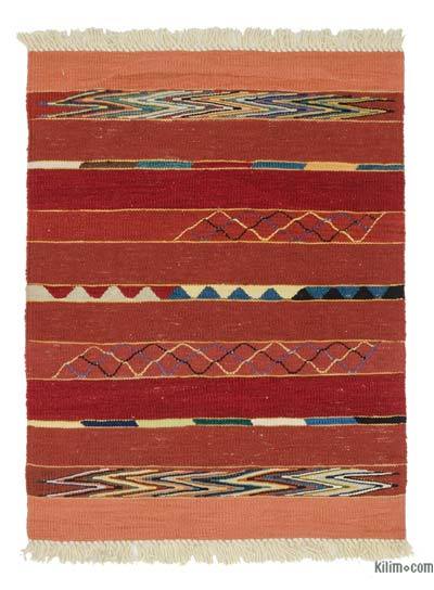 Kırmızı Yeni Kök Boya El Dokuma Kilim