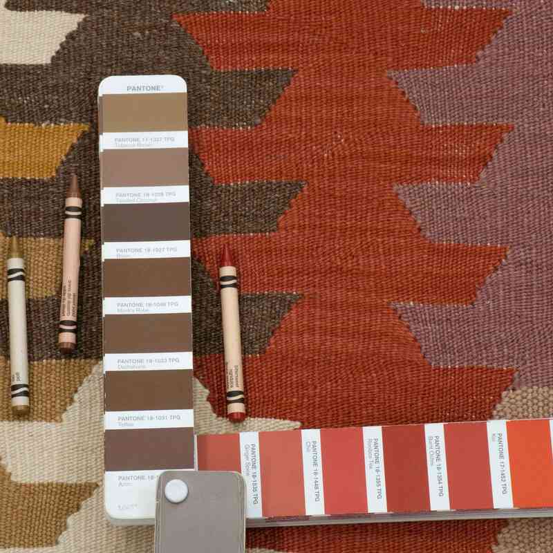 Multicolor Nueva Alfombra Turca Kilim - 175 cm x 274 cm - K0033858