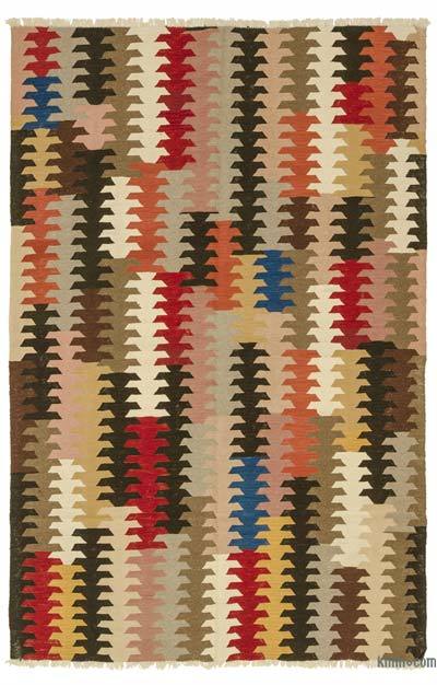 Çok Renkli Yeni Kök Boya El Dokuma Kilim - 175 cm x 274 cm