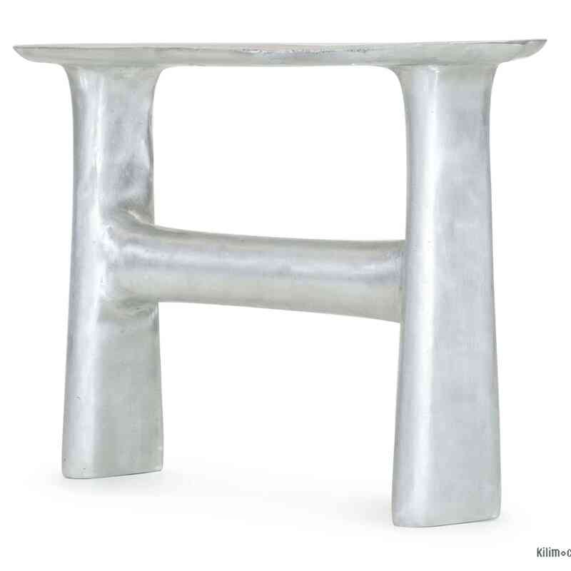 Mesa De Centro De Patas De Aluminio Fundido En Arena (juego De 2) - K0034015