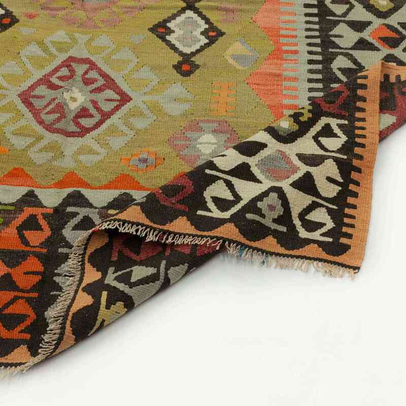 Multicolor Vintage Cal Kilim Rug - 5' 5" x 10' 2" (65" x 122") - K0034040