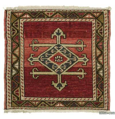Vintage Turkish Hand-Knotted Rug - 1' 8" x 1' 9" (20 in. x 21 in.)