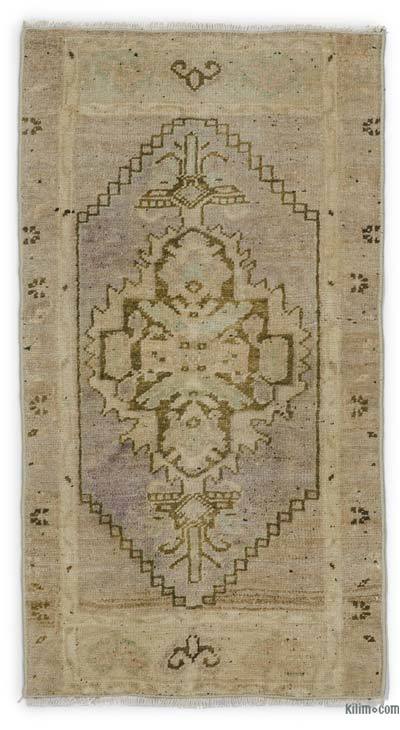 Vintage Turkish Hand-Knotted Rug - 1' 7" x 2' 11" (19 in. x 35 in.)