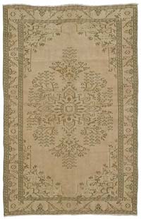 Vintage Turkish Hand-Knotted Rug - 5' 4" x 8' 4" (64" x 100")