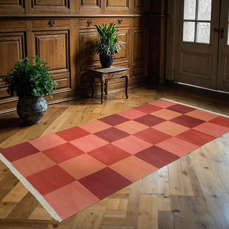 Red New Turkish Kilim Rug - K0034185