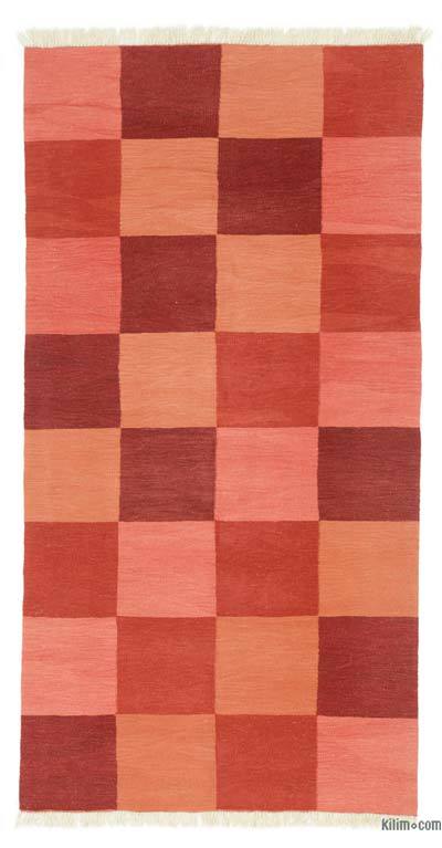 Rojo Nueva Alfombra Turca Kilim