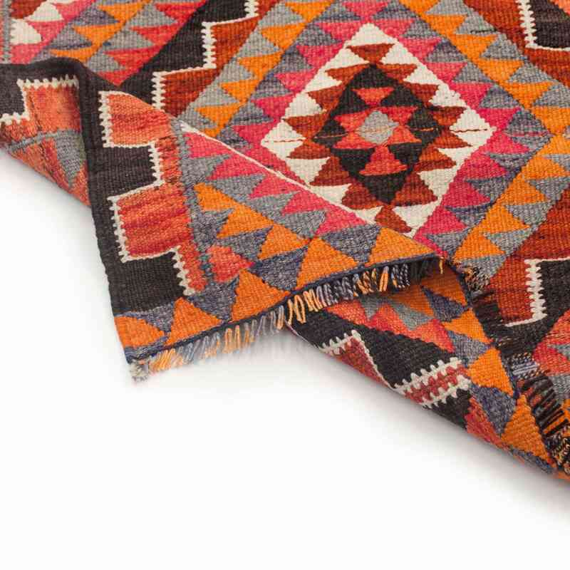 Çok Renkli Vintage Anadolu Kilim Yolluk - 98 cm x 306 cm - K0034209