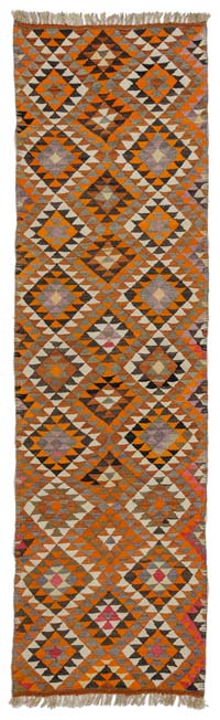 Multicolor Alfombra Kilim Tribal Vintage - 82 cm x 290 cm
