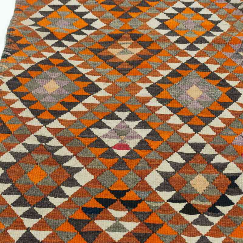 Multicolor Vintage Tribal Kilim Runner - 2' 8" x 9' 6" (32" x 114") - K0034214