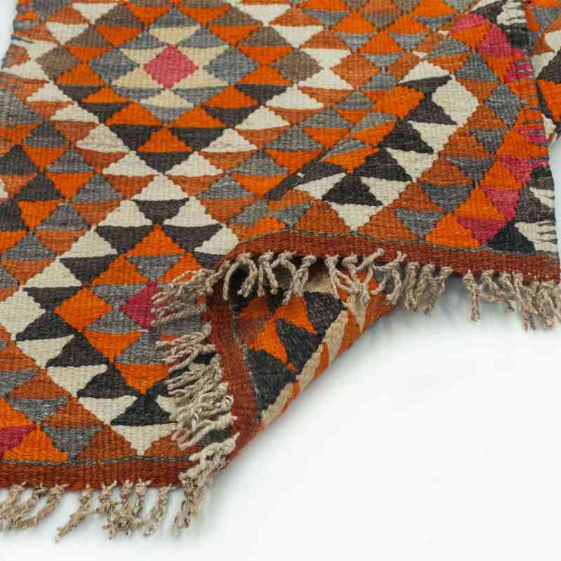 Multicolor Vintage Tribal Kilim Runner - 2' 8" x 9' 6" (32" x 114") - K0034214