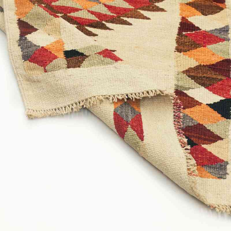 Multicolor Alfombra Kilim Tribal Vintage - 90 cm x 290 cm - K0034221