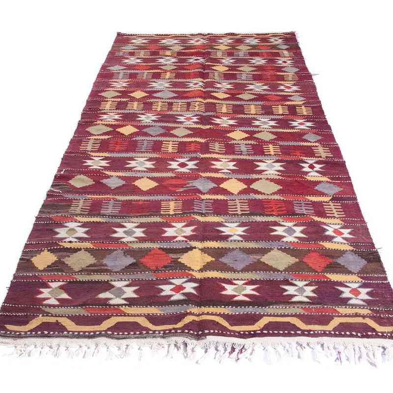 Vintage Antalya Kilim Rug - 4' 9" x 11'  (57" x 132") - K0036102