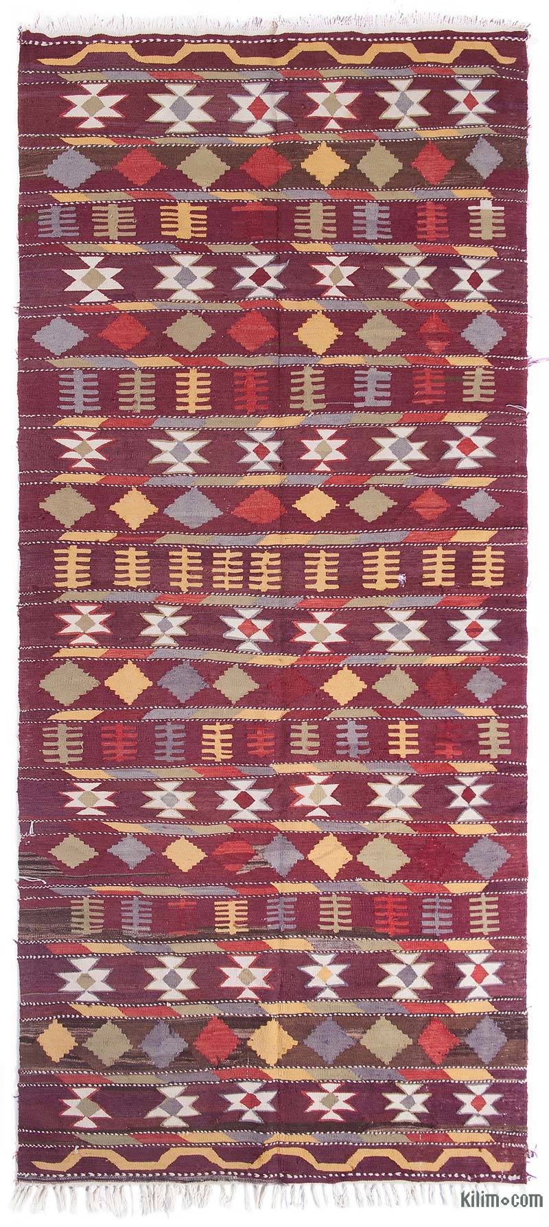 Vintage Antalya Kilim Rug - 4' 9" x 11'  (57" x 132") - K0036102