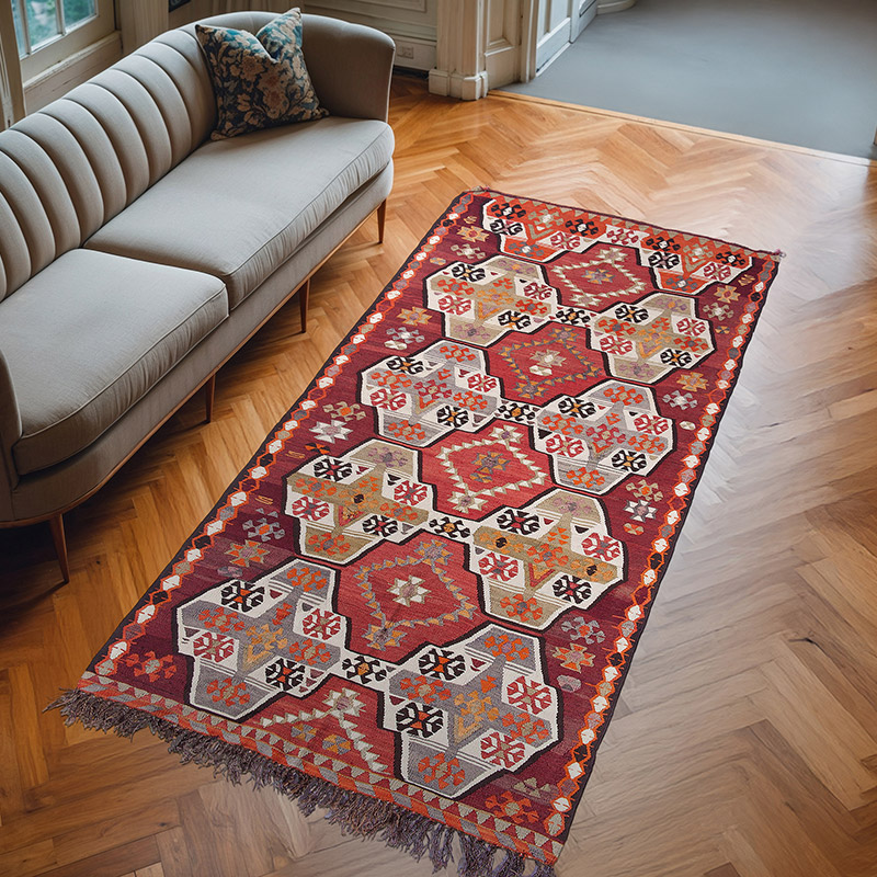 Kırmızı Mut Kilimi - 155 cm x 300 cm - K0036106