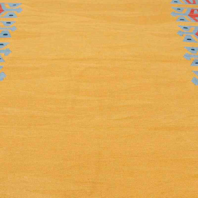 Yellow New Turkish Kilim Rug - K0036197