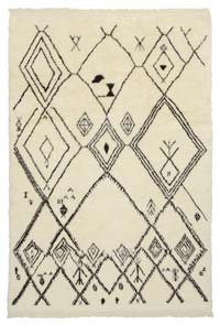 Bej, Kahverengi Yeni Fas Stili El Dokuma Tulu - 218 cm x 320 cm