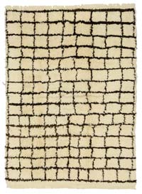 Bej, Kahverengi Yeni Fas Stili El Dokuma Tulu - 210 cm x 287 cm