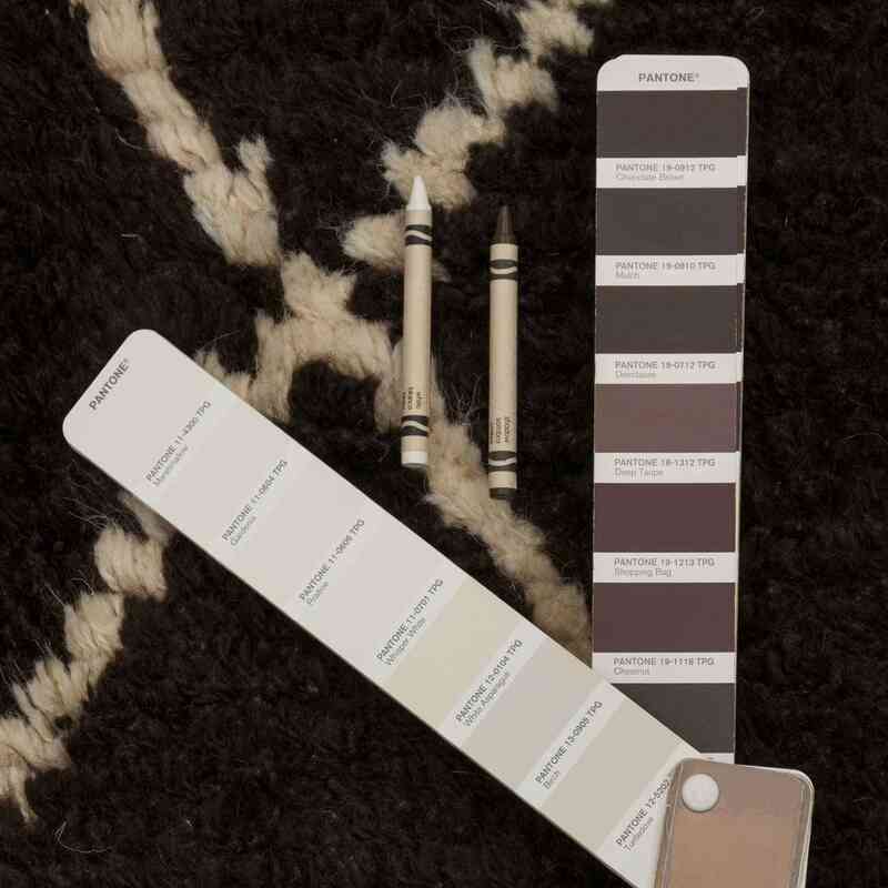 Kahverengi, Bej Yeni Fas Stili El Dokuma Tulu - 245 cm x 348 cm - K0036297