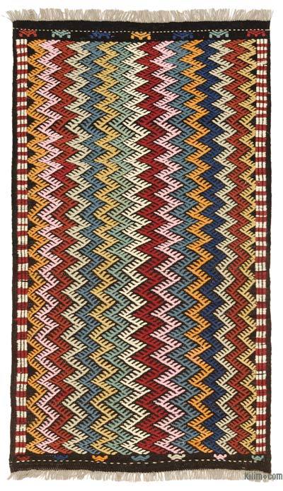 Çok Renkli Yeni Anadolu Zili Halısı - 103 cm x 182 cm