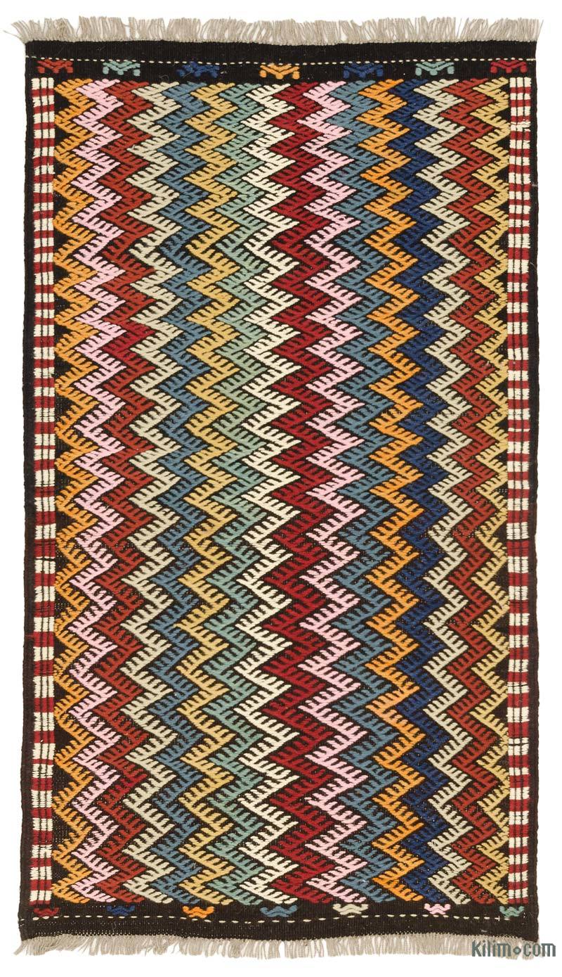 Çok Renkli Yeni Anadolu Zili Halısı - 103 cm x 182 cm - K0036313