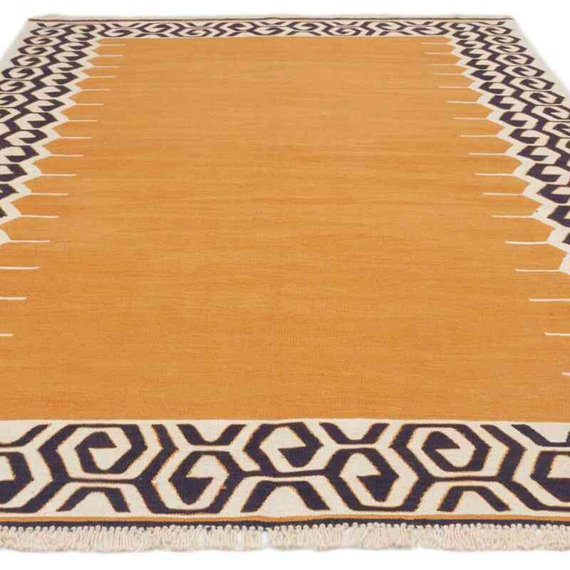 Naranja Nueva Alfombra Turca Kilim - K0036409