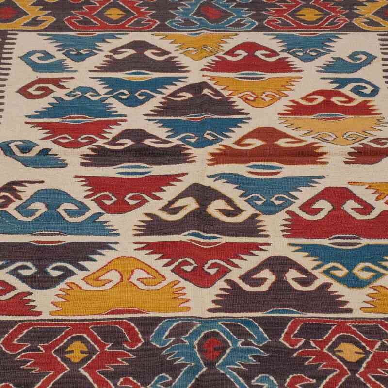 Çok Renkli Yeni El Dokuma Kilim - K0036458