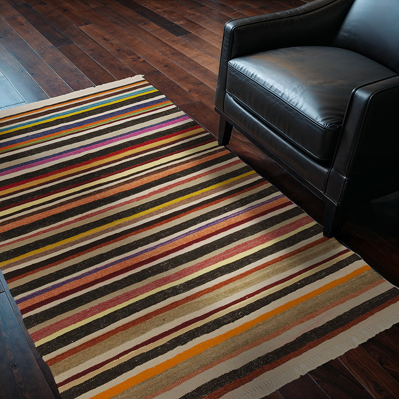 Multicolor New Handwoven Turkish Kilim Rug - 4' 1" x 5' 11" (49" x 71") - K0036463